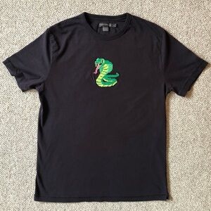 French Connection Men's Cobra Graphic Embroidered T-Shirt